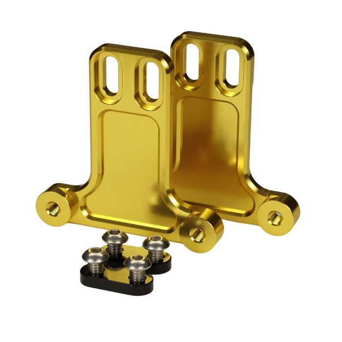 Original Garage Moto Replacement Bagger Fender Billet Gold Bracket Kit