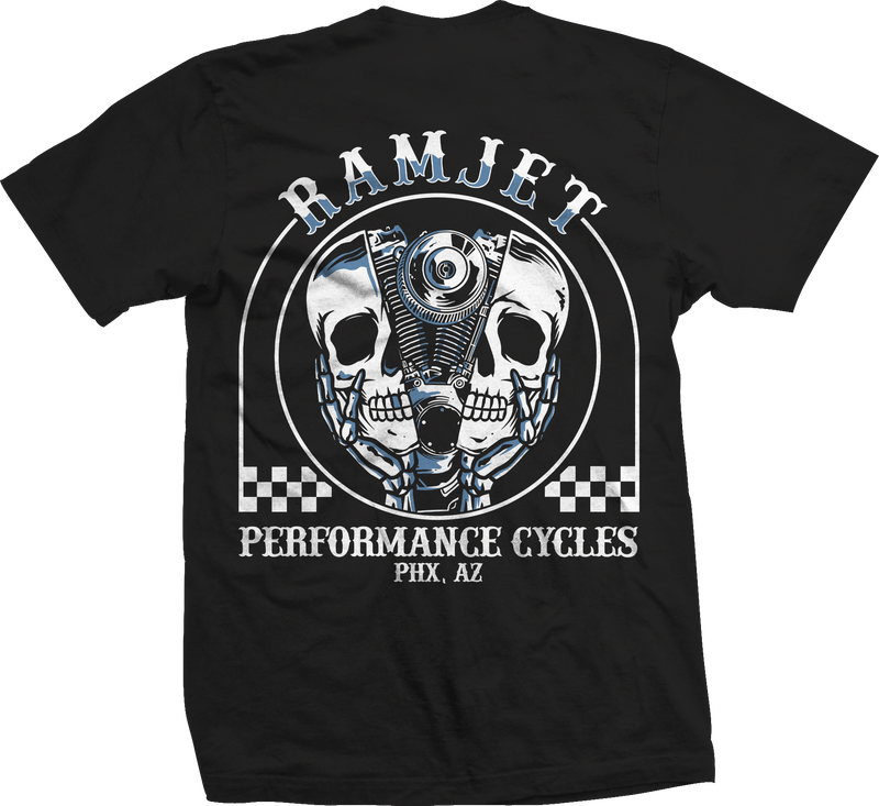 RAMJET TWINCAM T-SHIRT BLACK