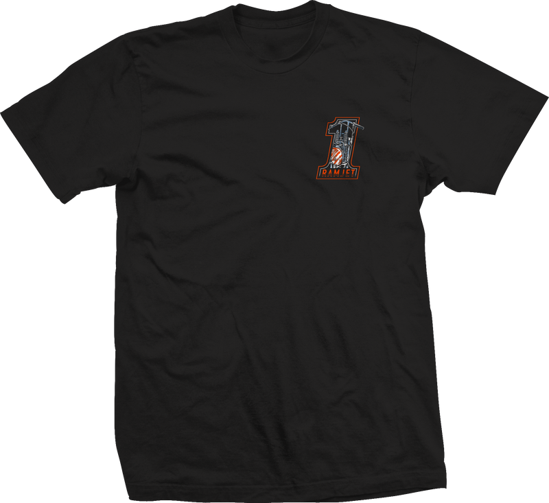 RAMJET SPRINGER T-SHIRT BLACK