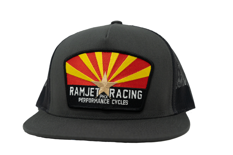 RAMJET RACING ARIZONA TRUCKER SNAPBACK CHARCOAL