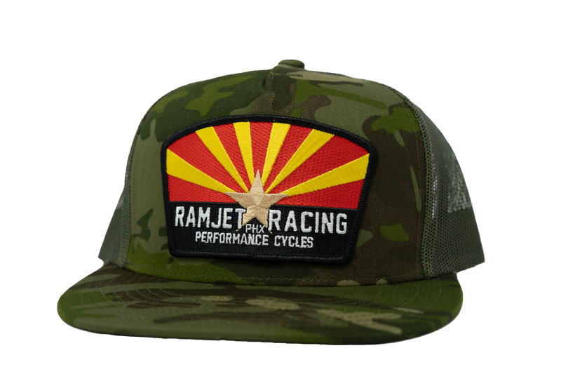 RAMJET RACING ARIZONA TRUCKER SNAPBACK CAMO