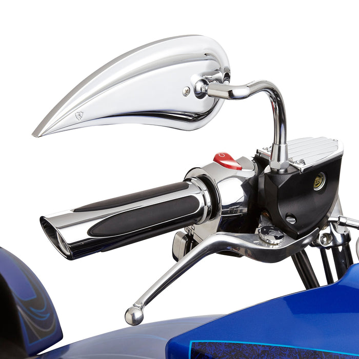 Rad 3 Mirrors Steel Stem, Chrome