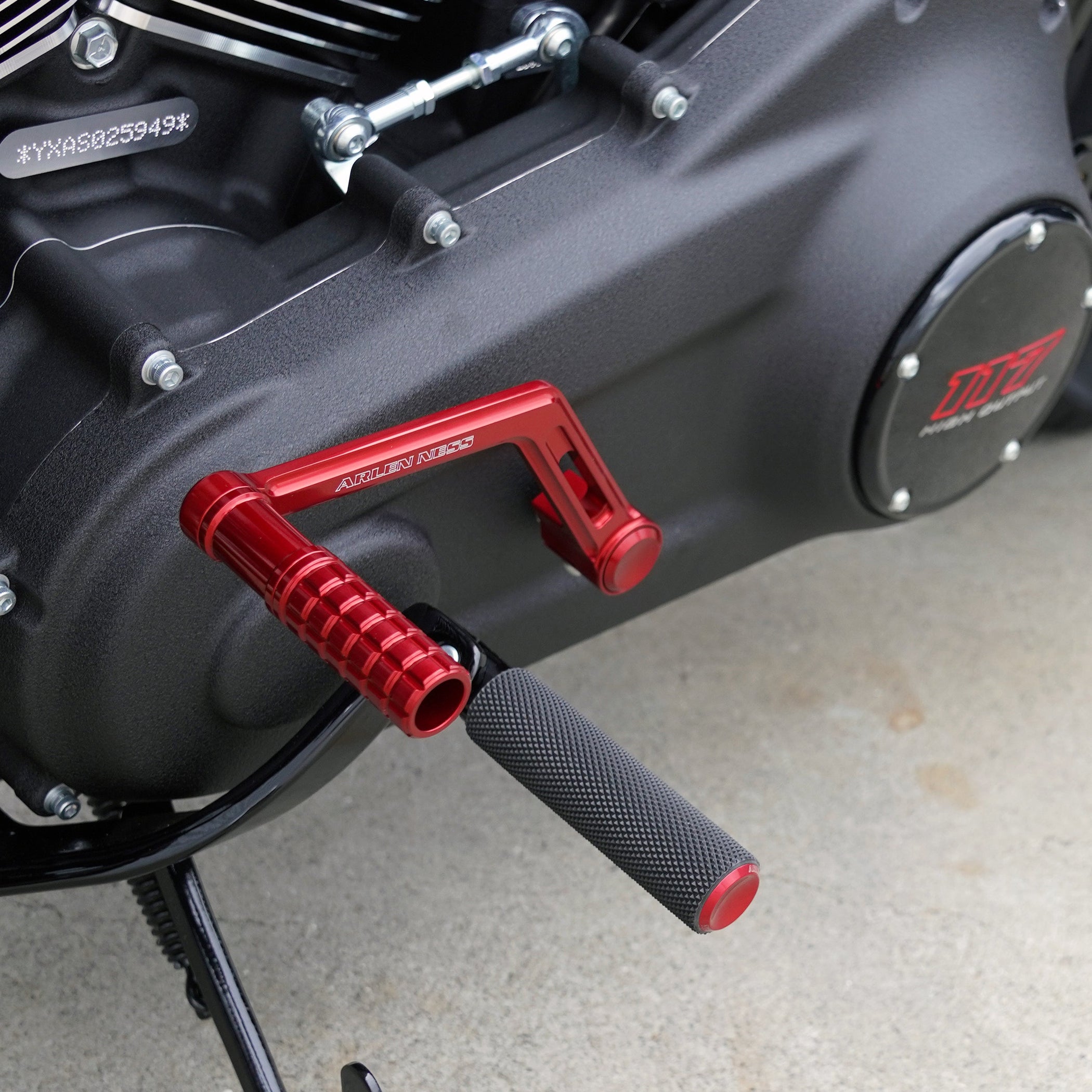 Speedliner Shift Arm for Softail, Red — Ramjet Racing