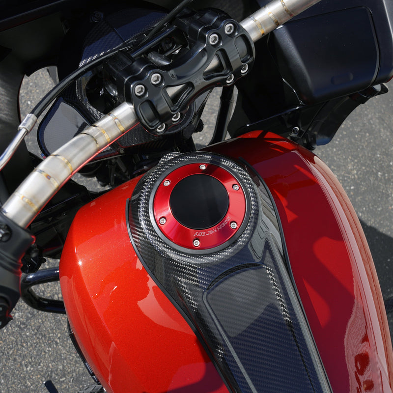 Pop-Up Gas Caps for 2024-up Touring, Red