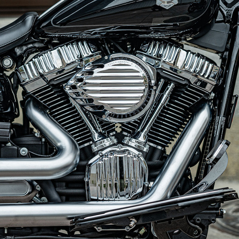 M8 Rocker Box Rough Crafts® M8 Rocker Box Covers, Chrome — Ramjet Racing