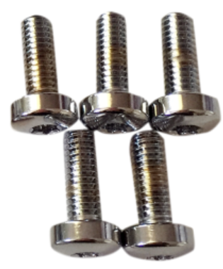 Chrome brake rotor bolts