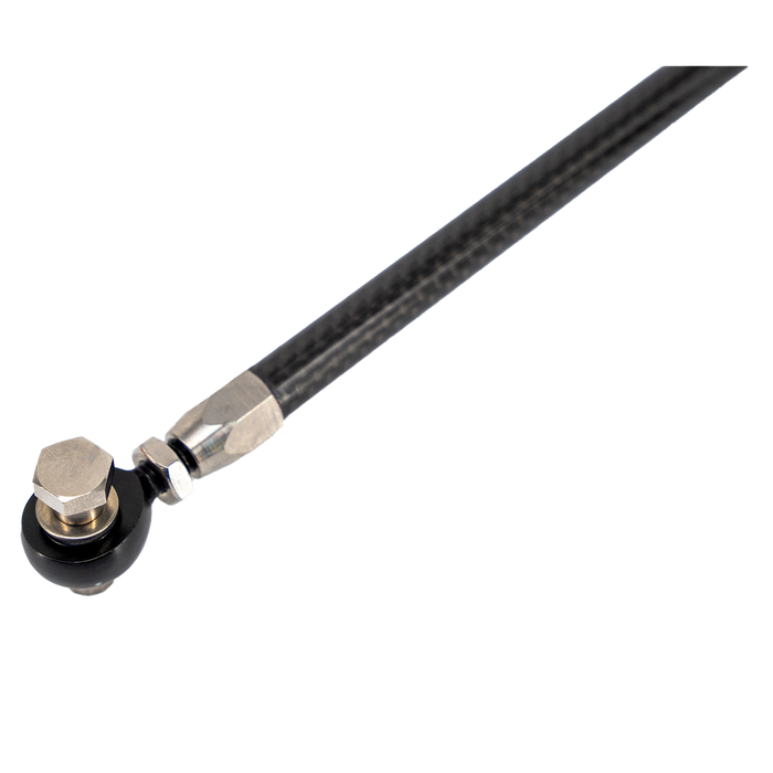 Trask carbon fiber shift linkage with heim joint for precise shifting.