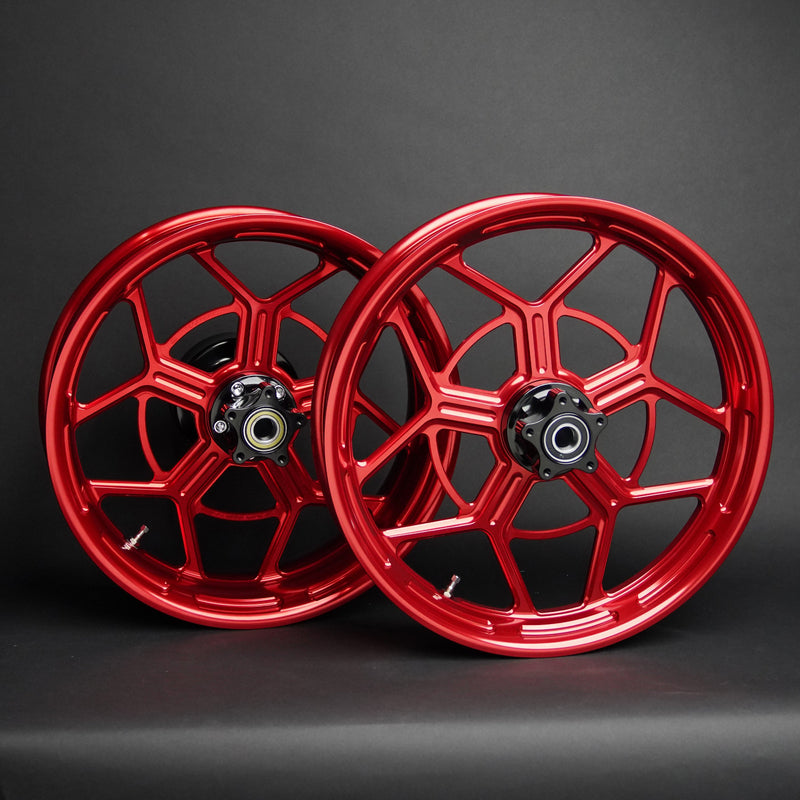 Speed 5 Forged Wheels, Red