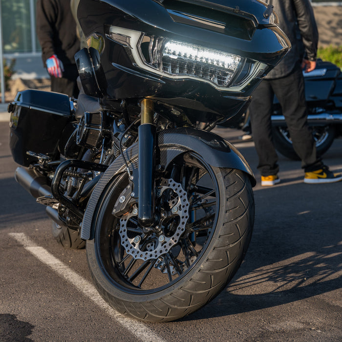 Carbon Fiber Rapper Front Fenders, Fat 21"