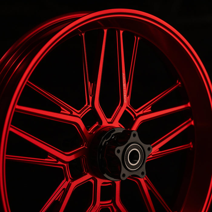 Split Spoke Forged Wheels, Red