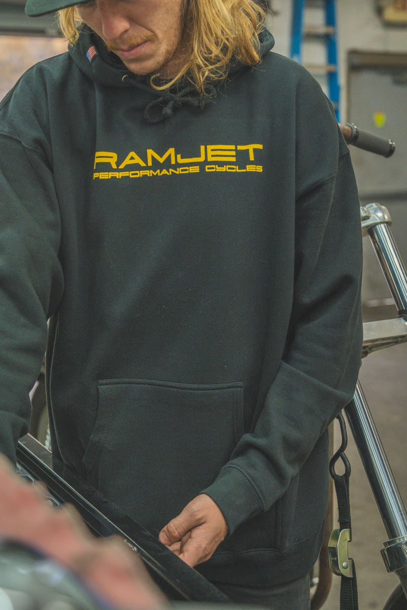 RAMJET RACING GOLD STACKED HOODIE
