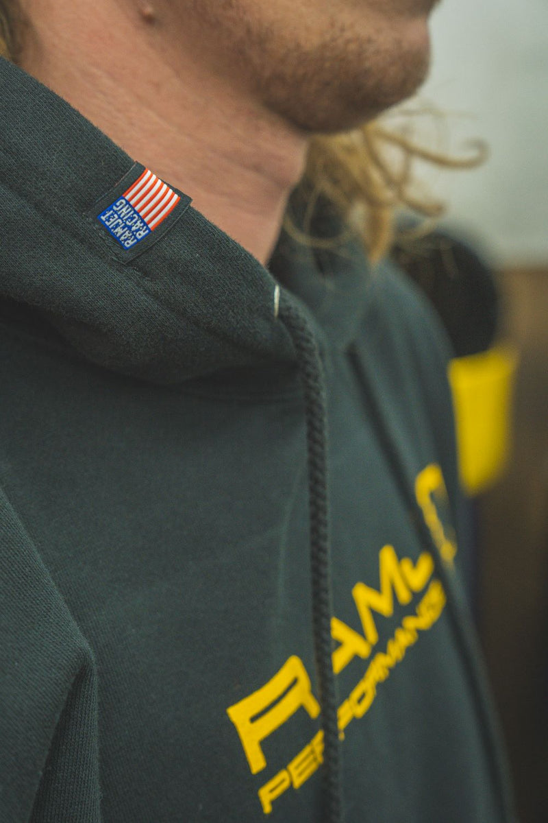 RAMJET RACING GOLD STACKED HOODIE