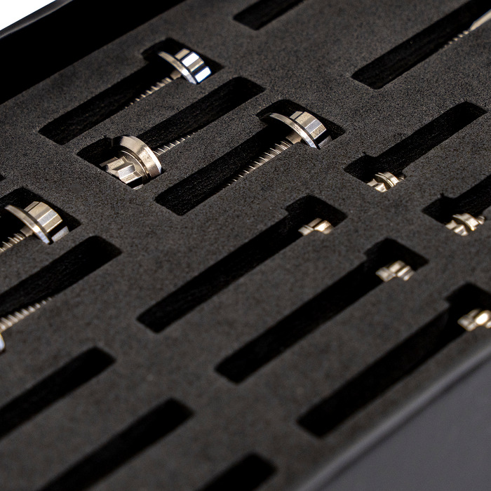 Bitchin' Bolts titanium transmission kit by Trask Performance.