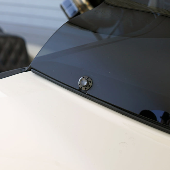 Titanium 12-Point Windshield Bolts for Road Glide, Black