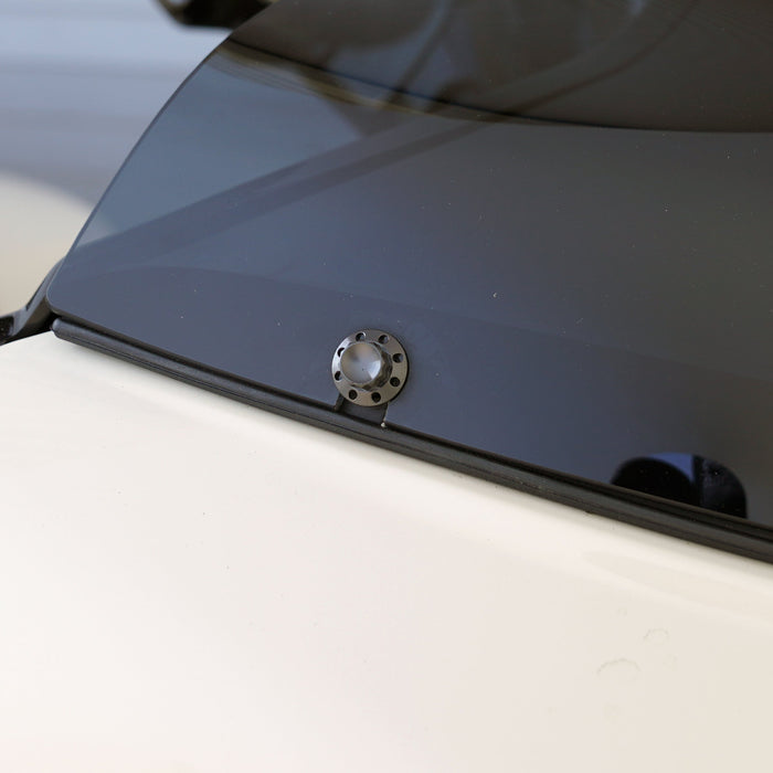 Titanium 12-Point Windshield Bolts for Road Glide, Black