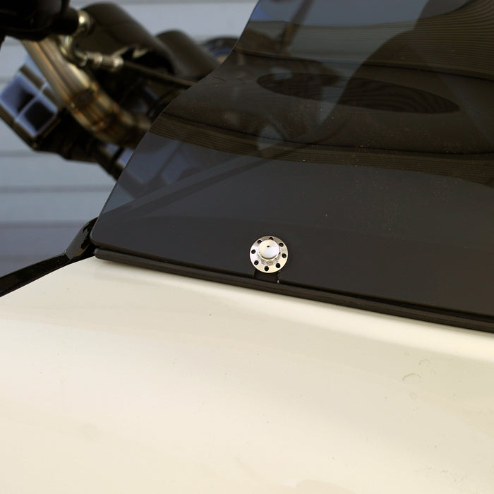 Titanium 12-Point Windshield Bolts for Road Glide, Polished