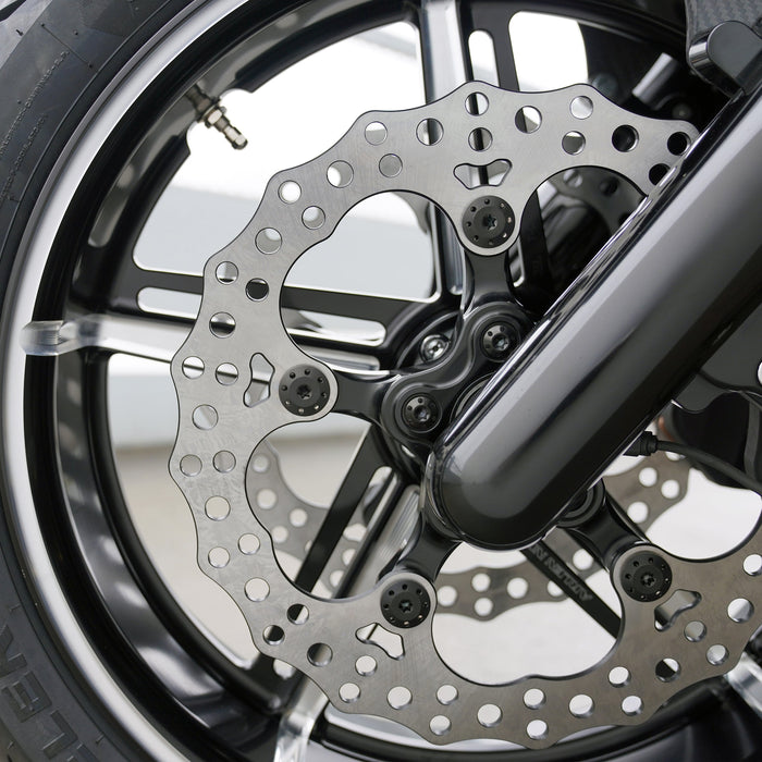 Titanium Floating Rotor Bolts, FLT Touring / Black