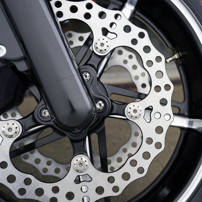 Titanium Floating Rotor Bolts, FLT Touring / Polished