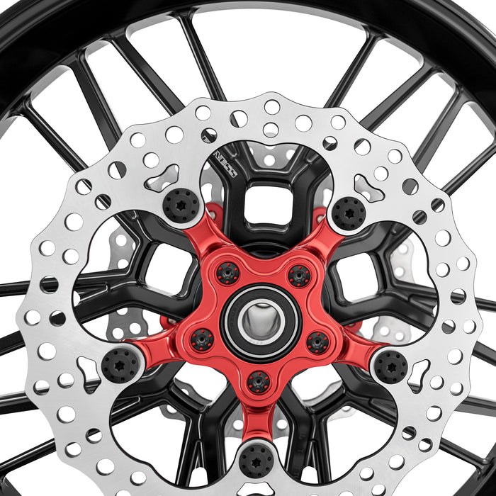 Titanium Floating Rotor Bolts, FLT Touring / Black