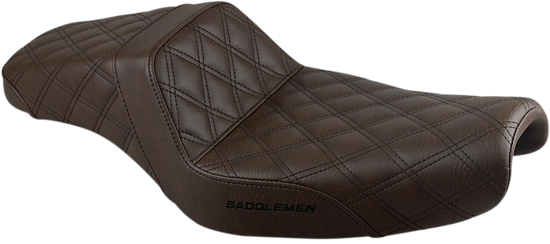 Step-Up Seat - Full Lattice Stitch - Brown - XL