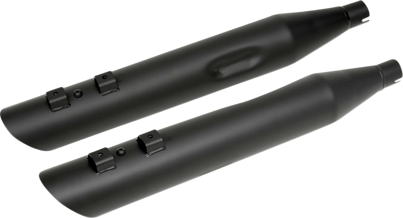 4" Slashdown Slip-On Mufflers - Black