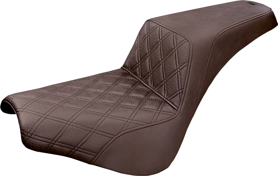 Step-Up Seat - Front Lattice Stitch - Brown - FX '18-'24