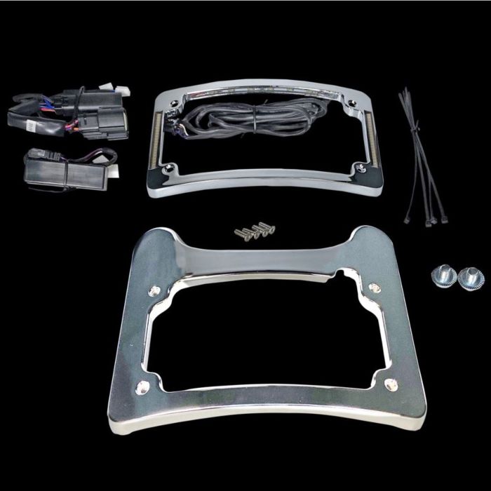 Custom Dynamics Turn signal eliminator tri-radius plate