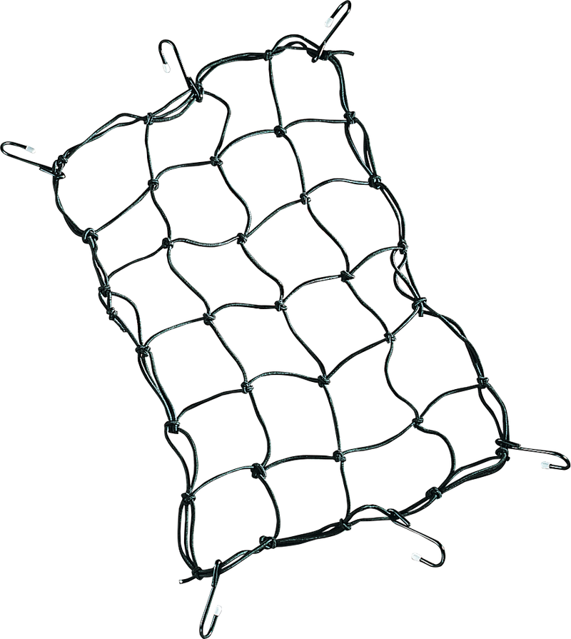 Cargo Net - 12" x 17" - 6 Hook - Black