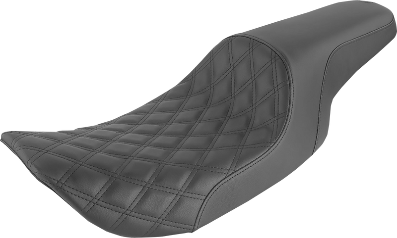 Profiler Seat - Front Lattice/Rear Smooth - Black - FLHR/X '97-'07