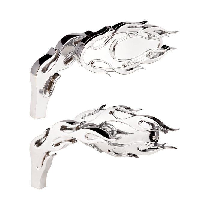 Flamed Micro Mirrors, Chrome