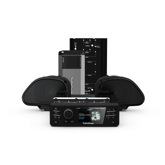 ROCKFORD FOSGATE '98-'13 ROAD GLIDE STAGE 2 KIT *WITH RADIO*