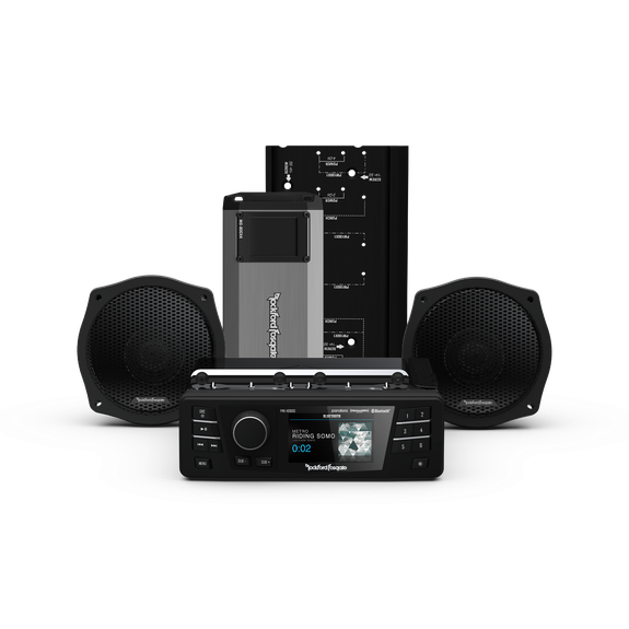 ROCKFORD FOSGATE '98-'13 STREET GLIDE STAGE 2 KIT *WITH RADIO*