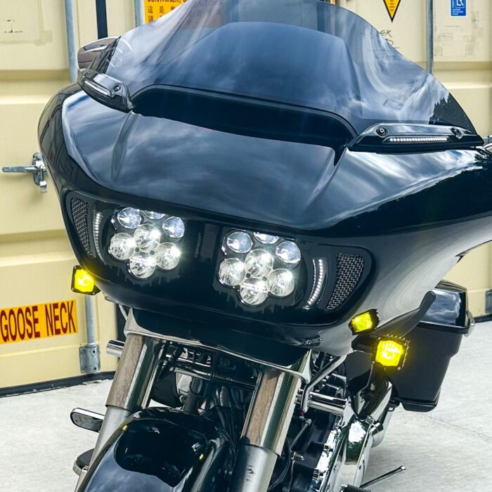 Shark Demon Headlight kit for Road Glides1