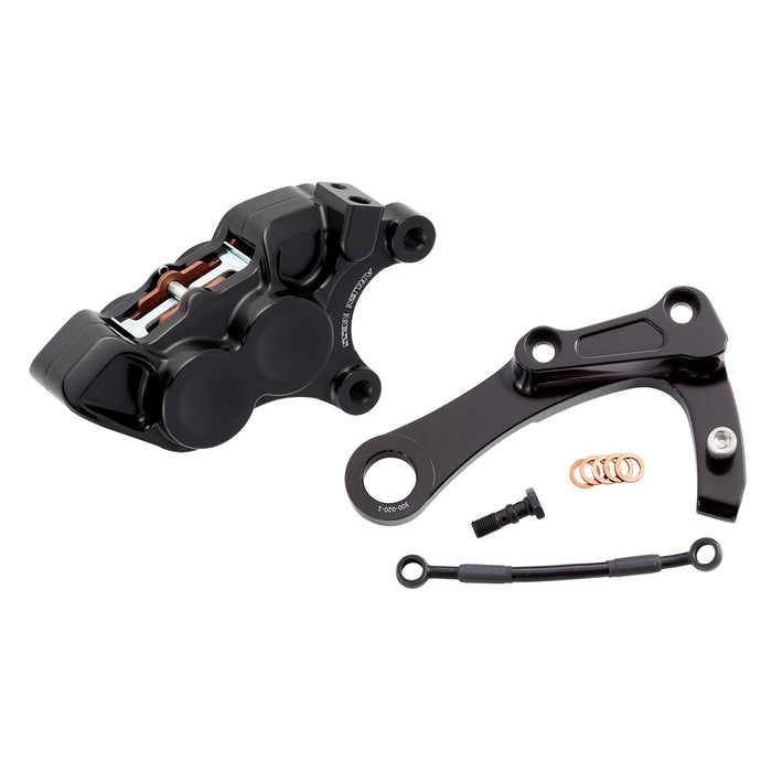 Rear 4-Piston Brake Caliper Kit M8 Softail, Black