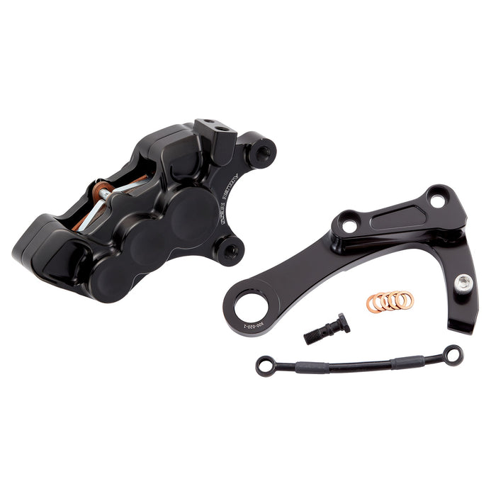 Rear 6-Piston Brake Caliper Kit M8 Softail, Black