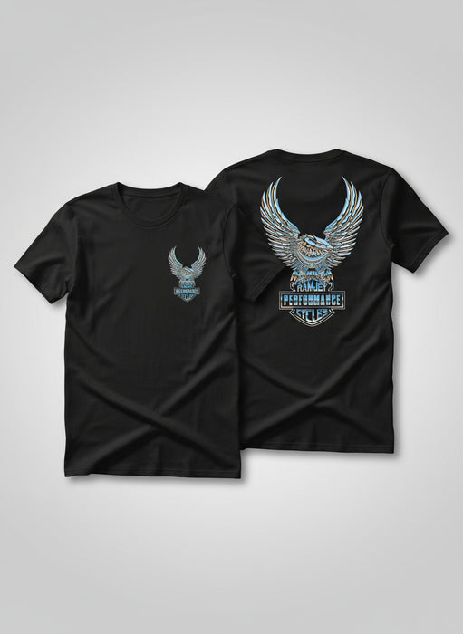 RAMJET CHROME EAGLE T-SHIRT BLACK