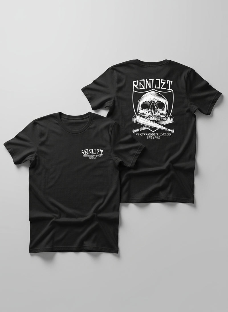 RAMJET SKULL BAT T-SHIRT BLACK