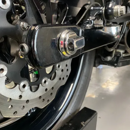BARE KNUCKLE PAUL 06'-07' AND 08' LATER DYNA STAINLESS STEEL REAR AXLE
