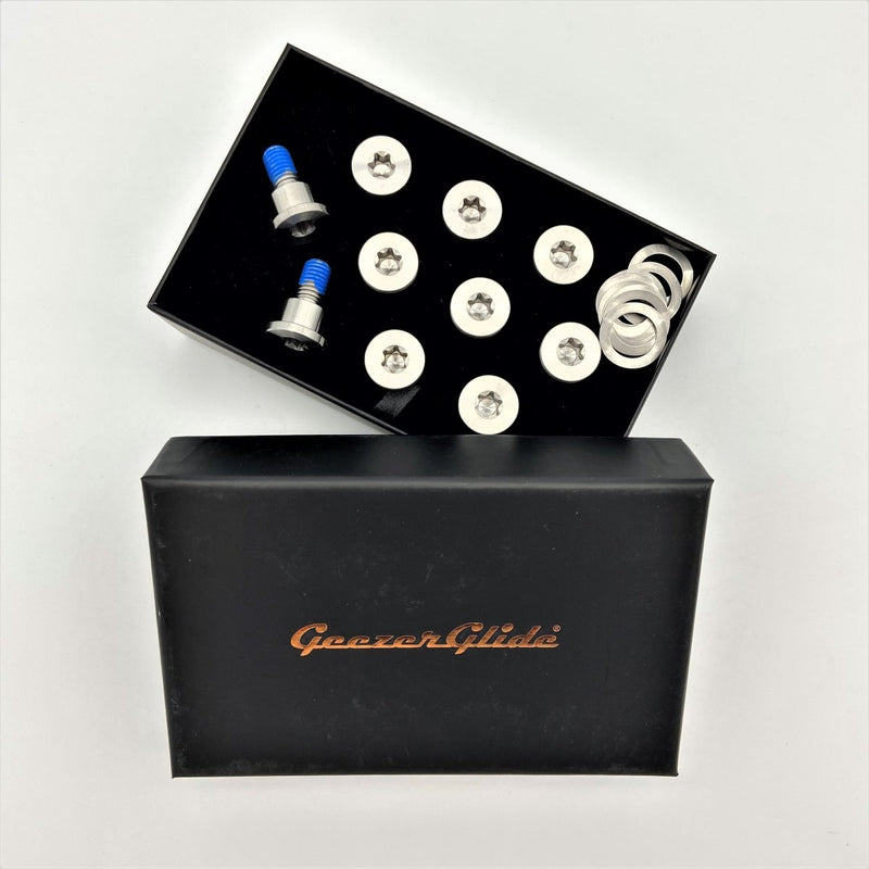 GEEZER ENGINEERING GR5 TITANIUM ROTOR BOLT KIT- DYNA, VRSC, OTHER