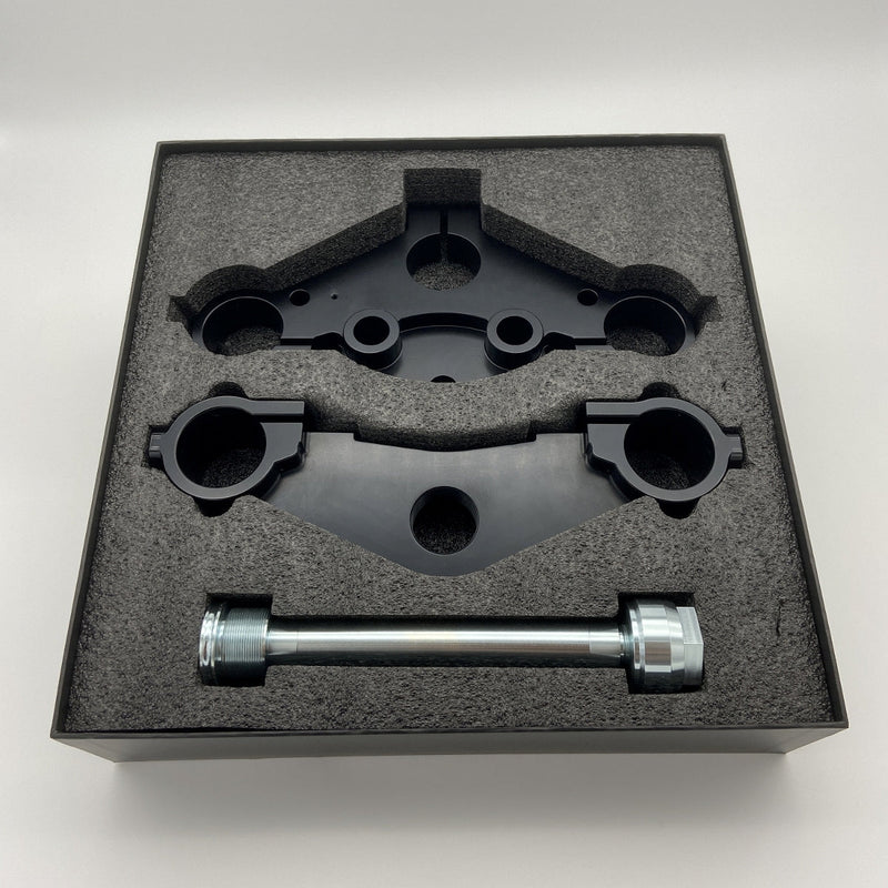 GEEZER ENGINEERING 49MM TRIPLE-TREE CONVERSION KIT FOR 2013 AND AND EARLIER TOURING MODELS