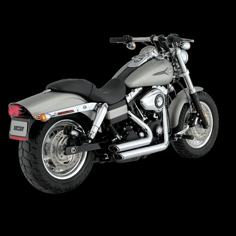 VANCE & HINES SHORT SHOTS -BLACK OR CHROME