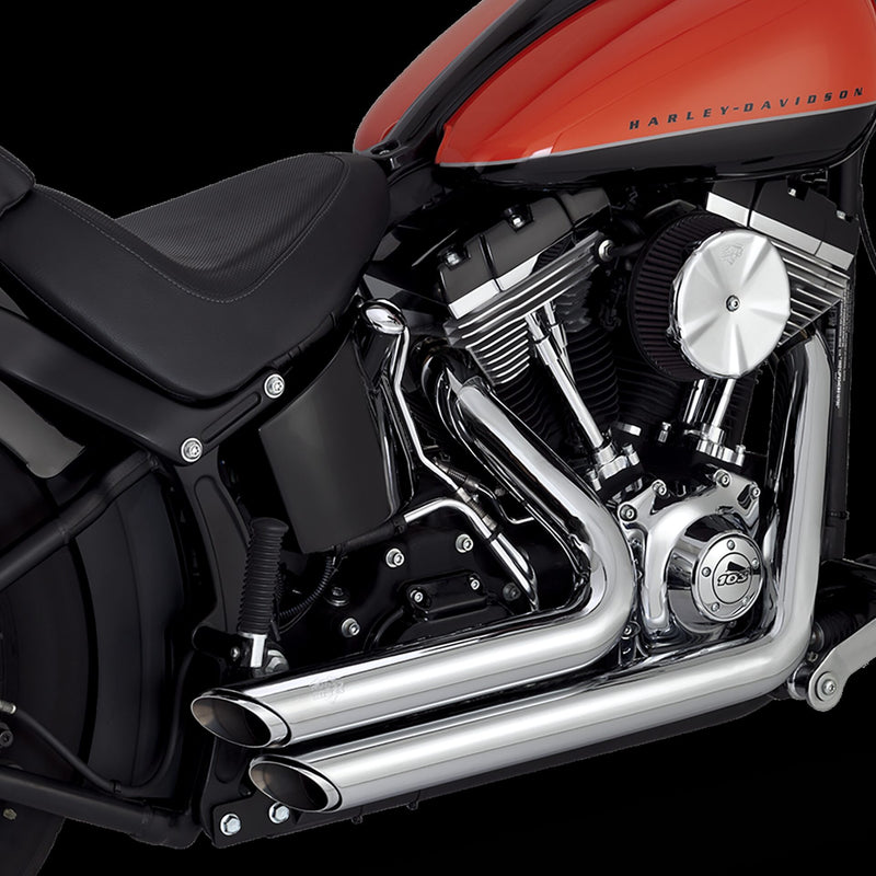 VANCE & HINES SHORT SHOTS -BLACK OR CHROME