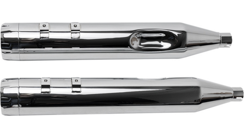 S&S MK45 Slip-On Mufflers - Thruster chrome Twin cam / Evo