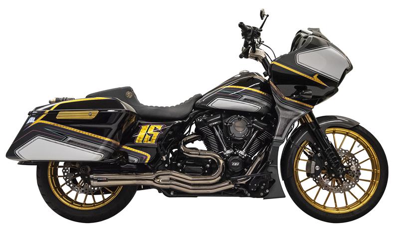 BASSANI ROAD RAGE 2, 2-INTO-1 MID-LENGHT EXHAUST SYSTEM- MECURY BLACK CHROME