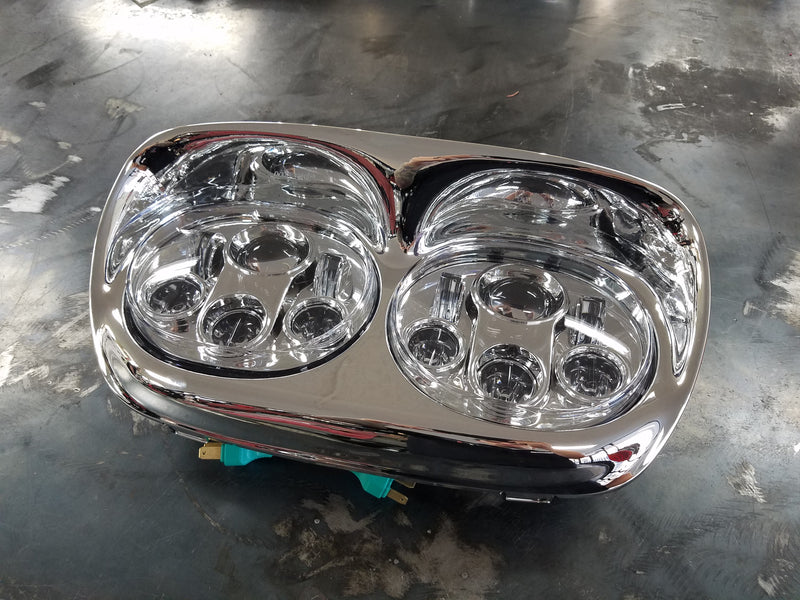 Night Prowler + 5 3/4 Inch LED Dual "Motorcycle Headlight"