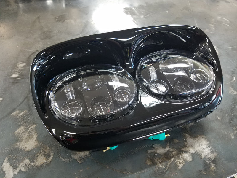 Night Prowler + 5 3/4 Inch LED Dual "Motorcycle Headlight"