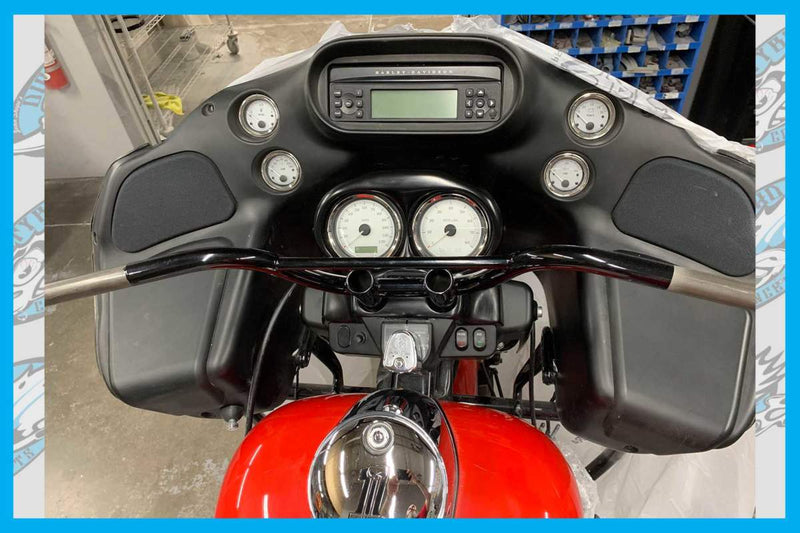 DIRTY BIRD CUSTOM'S GAUGE BEZEL ADAPTER COVER FOR T-BARS 13' AND OLDER ROADGLIDE MODELS