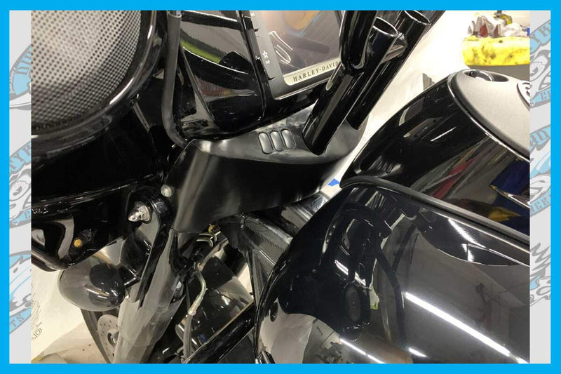 DIRTY BIRD CUSTOM'S GUAGE BEZEL ADAPTER COVER FOR T-BARS STREET GLIDE MODELS