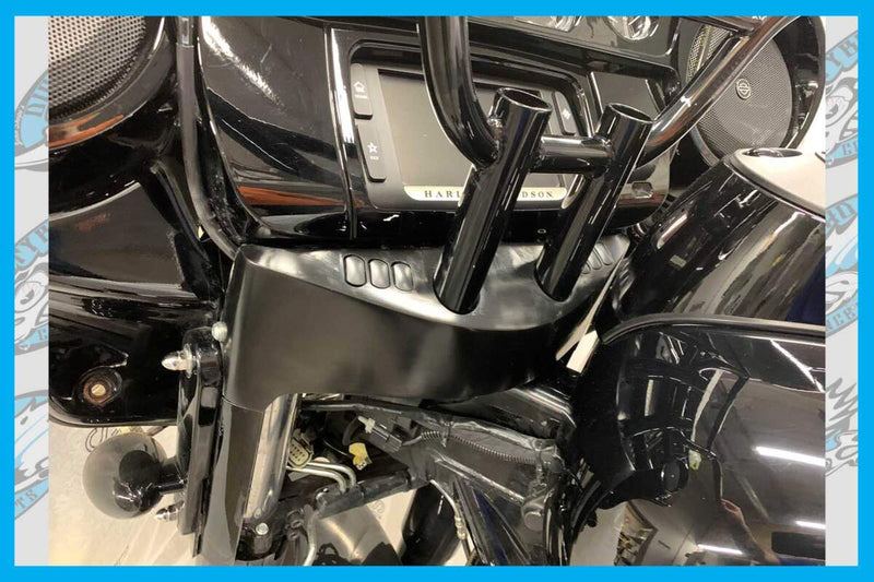 DIRTY BIRD CUSTOM'S GUAGE BEZEL ADAPTER COVER FOR T-BARS STREET GLIDE MODELS