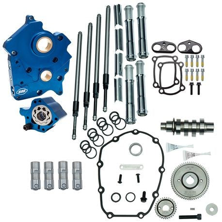 S&S GEAR DRIVE 475G CAM CHEST KIT 17'-LATER M8 MODELS- CHROME, WATER COOLED